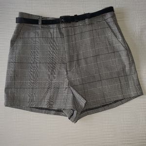 Forever21 high waist plaid shorts size M